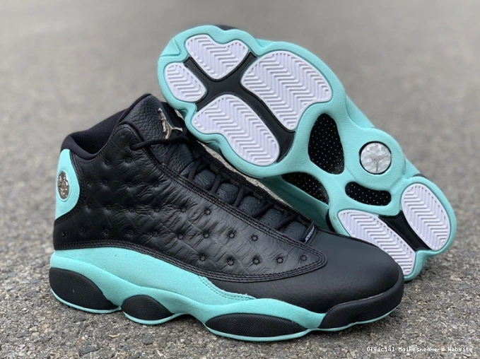Official Maikesneakers Black 414571-030 Green Jordan Retro 13 Island Air 0729